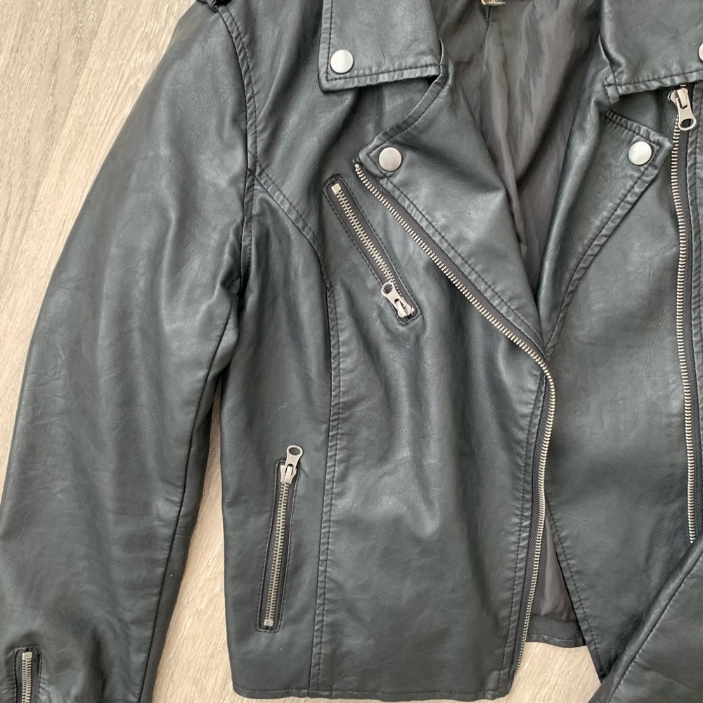 Blu Pepper Faux Leather Jacket - Picture 3 of 6